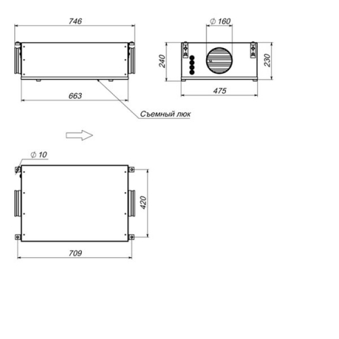 Приточная установка Breezart 400 Lite-AS EZP5,4-PF