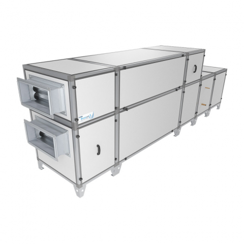 Приточно-вытяжная установка Breezart 8000 Lux RP F PB ET52,5-380 с фреоновым охладителем