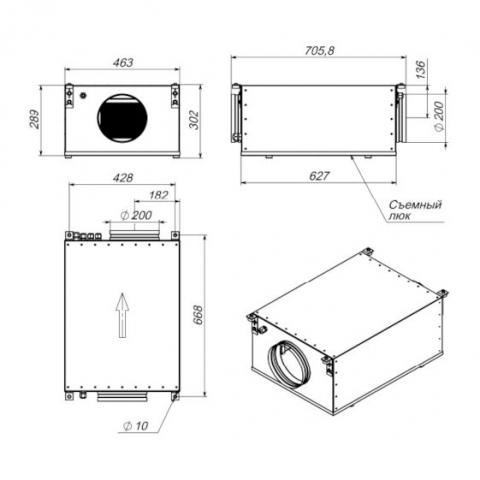 Приточная установка Breezart 600 Lite-AS EZP5,4-PF