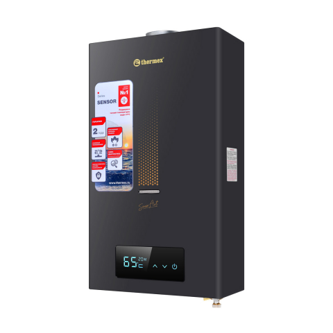 Газовая колонка THERMEX Sensor Art S 20 MD Black от сети 220В